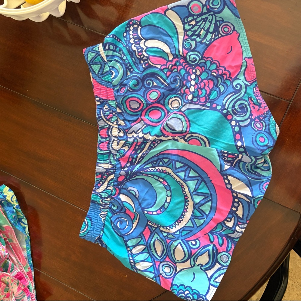 Lilly Pulitzer Blue and Pink Patterned Shorts